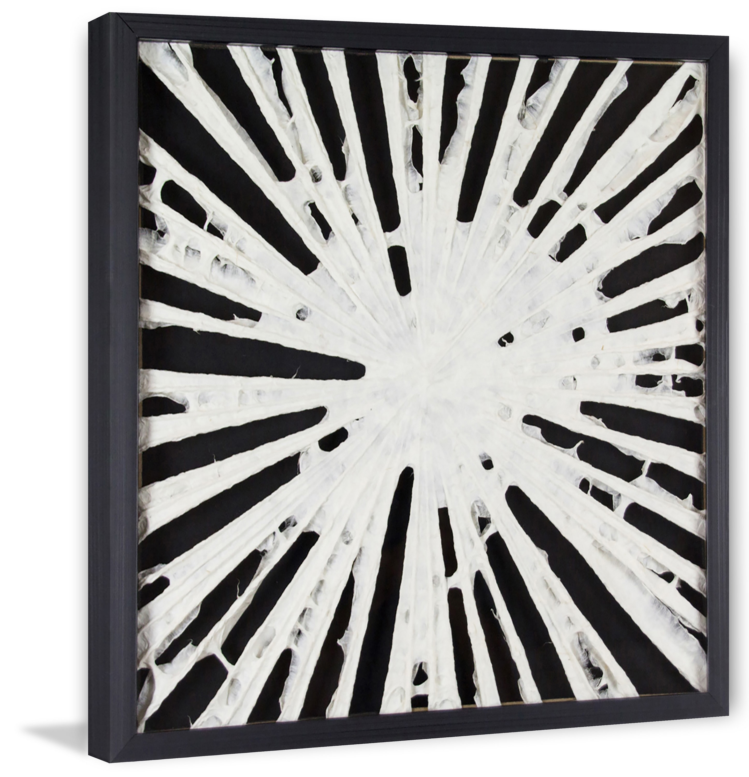 White Burst Paper Art