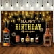 thumbnail image 4 of Fondo de cumpleaños con temática de whisky, fondo fotográfico vintage, decoración de fiesta en dorado y negro, pancarta para mesa de pastel para hombres, 30, 40 y 50 años, 4 of 5