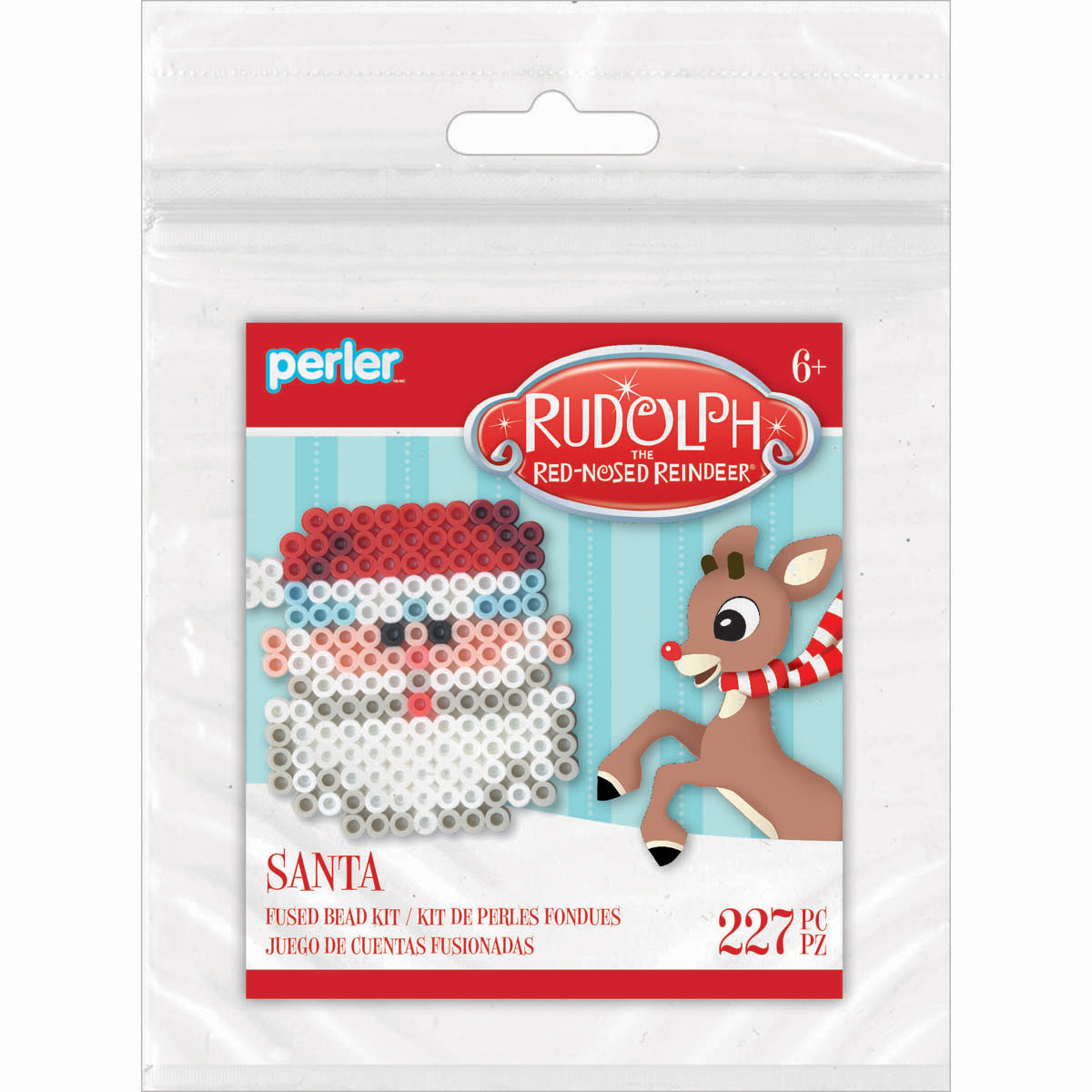 Perler Fused Bead Trial Kit Rudolph The Red Nosed Reindeer Walmart