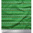 thumbnail image 1 of Soimoi Green Silk Fabric Tent Tribal Print Sewing Fabric Yard 42 Inch Wide, 1 of 3