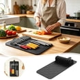 thumbnail image 2 of SIfdSeng Get it Fast Drawer Organizer Silicone Storage Tray Holder Cutlery Tray Non Flexible Structure Suitable for Kitchen Organization Home Drawer, 2 of 6
