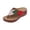 Wine, variant on HNMKIU Summer Fashion Leaf Print Thong Sandals Comfortable Casual Beach Slippers for Women with Arch Support Outdoor Indoor Wear Flip Flops for Women Navy,6.5
