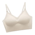 thumbnail image 4 of Ladies Lingerie Bras,V Neck Bra Padded Seamless Adjustable Straps Bralettes Everyday Basic Sleeping Bras, 4 of 6