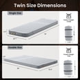 thumbnail image 3 of ABORON Full Size Self-Inflating Sleeping Pad, Foam & Air Camping Mattress, 9.5 R-Value Insulated Sleeping Mat with Built-In Pump, Portable All Season Camping Pad for Tent, Car, Cot, Truck Silver Gray, 3 of 8