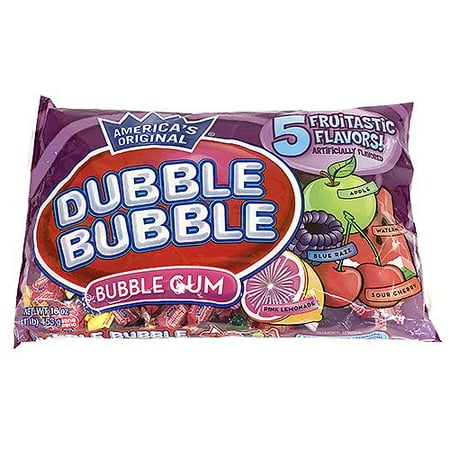 Dubble Bubble 5 Fruitastic Flavors Gum, 16 Oz.