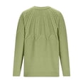 thumbnail image 5 of GUACER Cable Knit Sweaters for Women Crewneck Trendy Loose Fit Long Sleeve Pullover Tops, 5 of 6