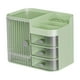thumbnail image 4 of Organizador de maquillaje de escritorio con cajón y organizador de perfumes y maquillaje con borde liso verde claro, 4 of 9