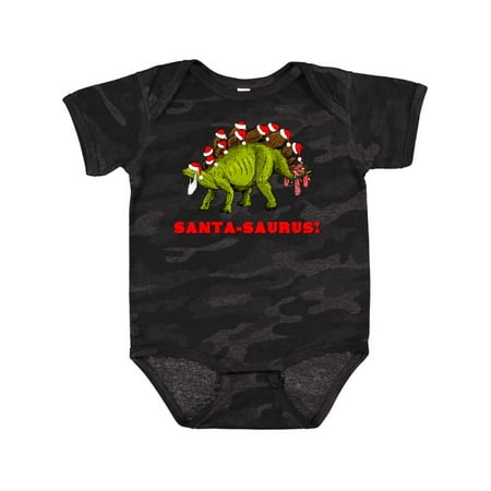 

Inktastic Santa-Saurus! Christmas Dinosaur Gift Baby Boy or Baby Girl Bodysuit