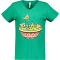 thumbnail image 3 of Inktastic Nachos Partying in Guacamole Women's V-Neck T-Shirt, 3 of 5