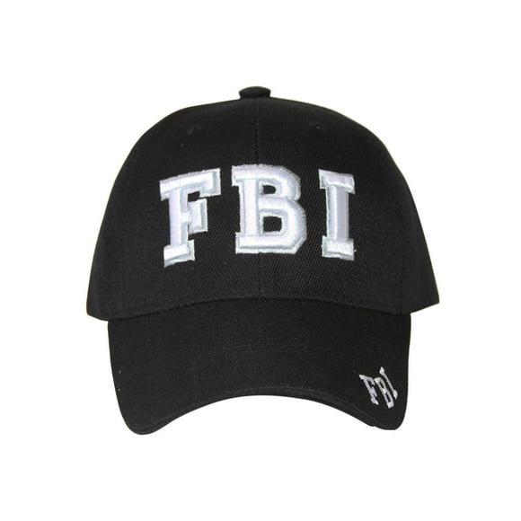Black FBI Text Style Hat