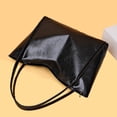 thumbnail image 5 of Faraee Oversized Tote Bag Women Leather Weekenders Shoulder Handbag Zipper Top Handle Purse Satchel for Work Travel College Black, 5 of 7