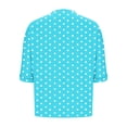 thumbnail image 7 of HongQid Womens Summer Tops Short Sleeve with Pocket Crew Neck Shirts Loose Casual Tshirts Polka Dots, 7 of 7