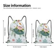 thumbnail image 2 of Xecao Sea Animal Pattern Sports Drawstring Backpack - String Swim Gym Bag with Wet Proof Pocket for Women&Men-Small, 2 of 6