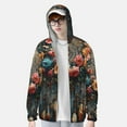 thumbnail image 2 of Gaeub Floral Dreamcatcher Elegance Men's and Women's UPF 50+ Long-Sleeved Sun Protection Clothing, Fishing Shirt Long Sleeve Zip-XX-Large, 2 of 7
