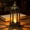 Brown, variant on LED Hexagon Candle Lantern, 6.6 x 13.5 cm Plastic Flameless Decor Light, Red