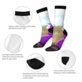 thumbnail image 6 of Lsque Pikmin Printed Men's Crew Socks, Soft Durable Breathable Moisture-Wicking with Odor Control Cotton socks, 6 of 7
