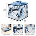 thumbnail image 3 of Lce Hockey Foldable Storage Containers Bins with Handle, 10.8"x10.5"x10.6", Large Capacity Storage Basket, 3 of 6
