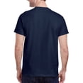 thumbnail image 3 of Gildan Short Sleeve T-Shirt -GR50, Men's Crew Neck Tee 100% Heavy CottonT-Shirt, (XL, Navy), 3 of 5