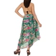 thumbnail image 5 of LA LEELA Women's Beach Wrap Bikini Wraps Sarong Cover up Skirt Bathing suit Swimsuit Cover Ups for Swimwear Women One Size Teal, Animal Skin, 5 of 6