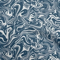oneOone Cotton Silk Blue Fabric Abstract Marble Dress Material Fabric Print Fabric By The Yard 42 Inch Wide