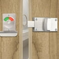 thumbnail image 2 of Cerradura de privacidad para baños públicos, cerradura de privacidad de acero inoxidable con indicador de puerta vacía reversible rojo activado verde, operación conveniente para baños, inodoros y, 2 of 5