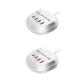 thumbnail image 1 of Kearding Enchufe de carga USB Práctico tira de alimentación de acción rápida resistente al desgaste Diseño aerodinámico Concentrador de Type3 NO3, 1 of 6