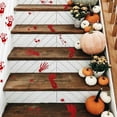 thumbnail image 4 of 8 Sheets Halloween Bloody Handprint Footprint Floor Clings Decorations,84 PCS Halloween Bloody Window Stickers Scary Horrible Halloween Wall Decal Floor Clings, 4 of 8