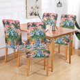 thumbnail image 2 of Yayeee 2 Pack Dining Chair Covers Stretch Parson Chairs Slipcovers Seat Protector, Blue Flowers, 2 of 6