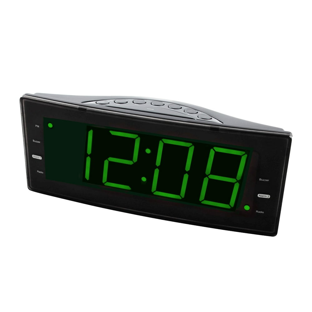 Naxa EasyRead Dual Alarm Clock with Jumbo Display and USB