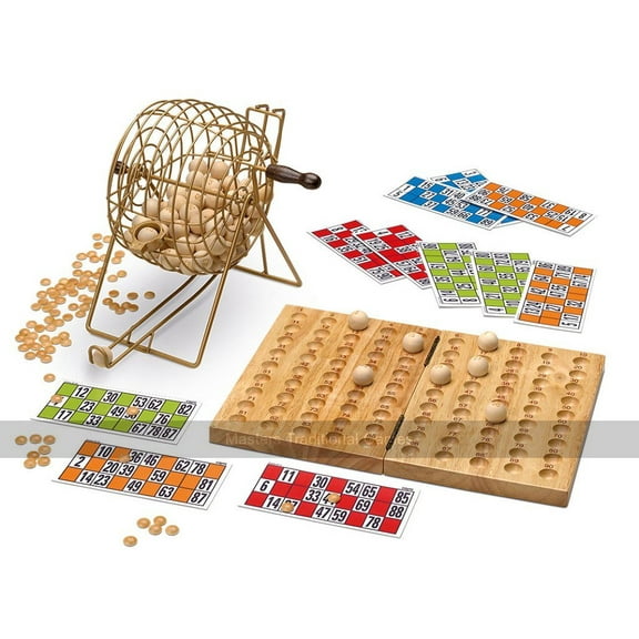 Home Bingo Deluxe (90 balls, wooden components)