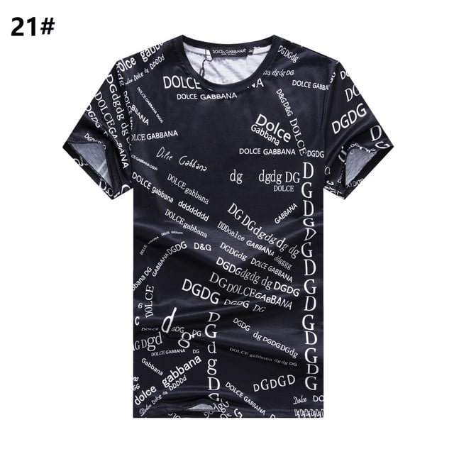 2023 Dolce & Gabbana D G_ Camiseta De Lujo De Diseñador Cuello Redondo Manga Corta Marca Ángeles Ropa spray Carta Primavera Verano Marea Hombres Y Mujeres C27 Gao Jiahui unisex
