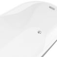 thumbnail image 3 of Nello White High-gloss  Reversible Drain Acrylic Free-standing Tub, 3 of 5