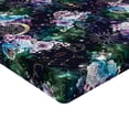 thumbnail image 4 of Ambesonne Space Fitted Sheet, Bohemian Galaxy Sun Moon Art, Queen Size, Dark Purple Green and Mauve, 4 of 5