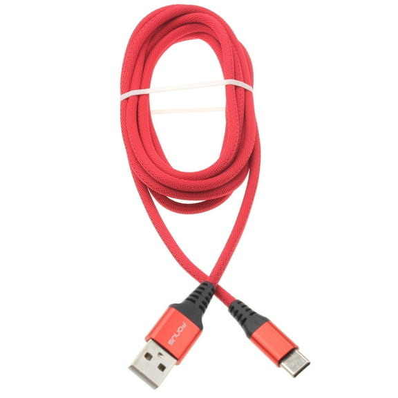 Type-C Red 6ft USB-C Cable for Google Pixel 6 and 6 Pro Phones - Charger Cord Power Wire Long Braided Fast Charge R5G Compatible With Google Pixel 6/Pro Models