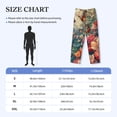 thumbnail image 4 of Picia Butterflies In Blooming Garden Mens Soft Woven Cotton Elastic Waistband Sleep Pajama Pant Lounge Sleep Pant With Pockets And Drawstring-Medium, 4 of 9