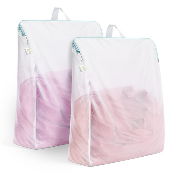 Bolsa de malla para ropa sucia Otraki, 60 x 80 cm, con asas, paquete de 2 para lavadora