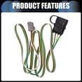 thumbnail image 4 of 1 Juego de Kit de Arnes de Cableado de Remolque de 4 Pines para Chevrolet Equinox 2010-2017 Negro, 4 of 7