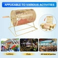 thumbnail image 7 of GSE Games & Sports Expert Brass Raffle Drum, Professional Raffle Ticket Spinning Cage, Holds 2,000 Tickets or 80 Ping Pong Raffle Balls (Available in Small, Medium, Large & X-Large), 7 of 7