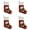 B, variant on Christmas Stockings 18 Inch Xmas Stockings with Snowflake Santa Snowman Reindeer Penguin Designs Plush for Fireplace Stairs Hanging Christmas Home Decor