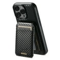 thumbnail image 2 of ELEHOLD for iPhone 14 Plus Wallet Case, Luxury PU Carbon Fiber Texture Leather Card Holder for Women Men Magnetic Flip Kickstand Detachable Credit Slot Shockproof Case for iPhone 14 Plus,Black, 2 of 9