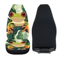 thumbnail image 6 of XYZCANDO Breathable 2 Pack Front Car Seat Covers with Tree Frog Print - Durable Non-Slip All Season Auto Interior Decor, 6 of 10