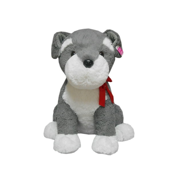 Way to Celebrate XL Schnauzer Plush, Gray and White - Walmart.com - Walmart.com