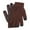 Coffee, variant on 1 Pair Winter Gloves Touch Screen Solid Color Polyester Warm Full Finger Gloves for Cycling
