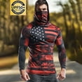 thumbnail image 7 of BRGZLK UPF 50+ Long Sleeve Shirt for Mens 2026 Summer Fashuion Print Long Sleeve Lightweight Breathable Sun Protection Shirts with Face Mask for Fishing Hiking E L, 7 of 7
