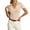 Beige, variant on Women's Collared V Neck Ribbed Knit Polo Shirt Short Sleeve Casual Fitted Solid Tops,S