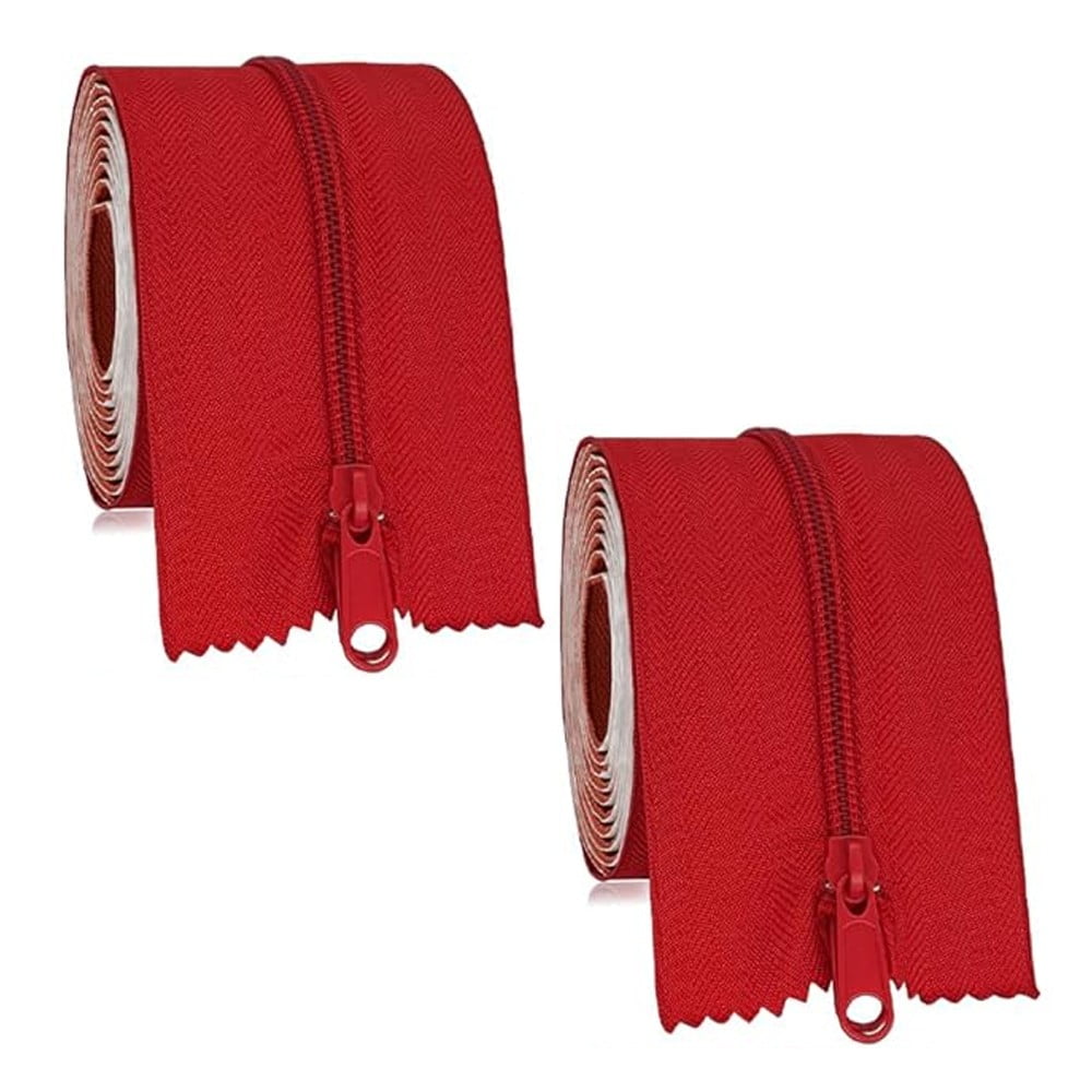 2 Roll Large Zipper for Barriers 7ft x 3in Zipper Door Tape for Greenhouse
