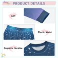 thumbnail image 4 of joogoo Starry Blue Gradient Stars 2 Piece Long Sleeve Tee and Pants Cotton Pajama Set 8Y, 4 of 7