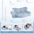 thumbnail image 4 of Aorsher Memory Foam Pillows for Side Sleepers, Cervical Neck Support Pillow with Soft Silk Cover & Cooling Ventilation, Orthopedic Contour Pillow for Neck Shoulder Pain Relief, 4 of 9