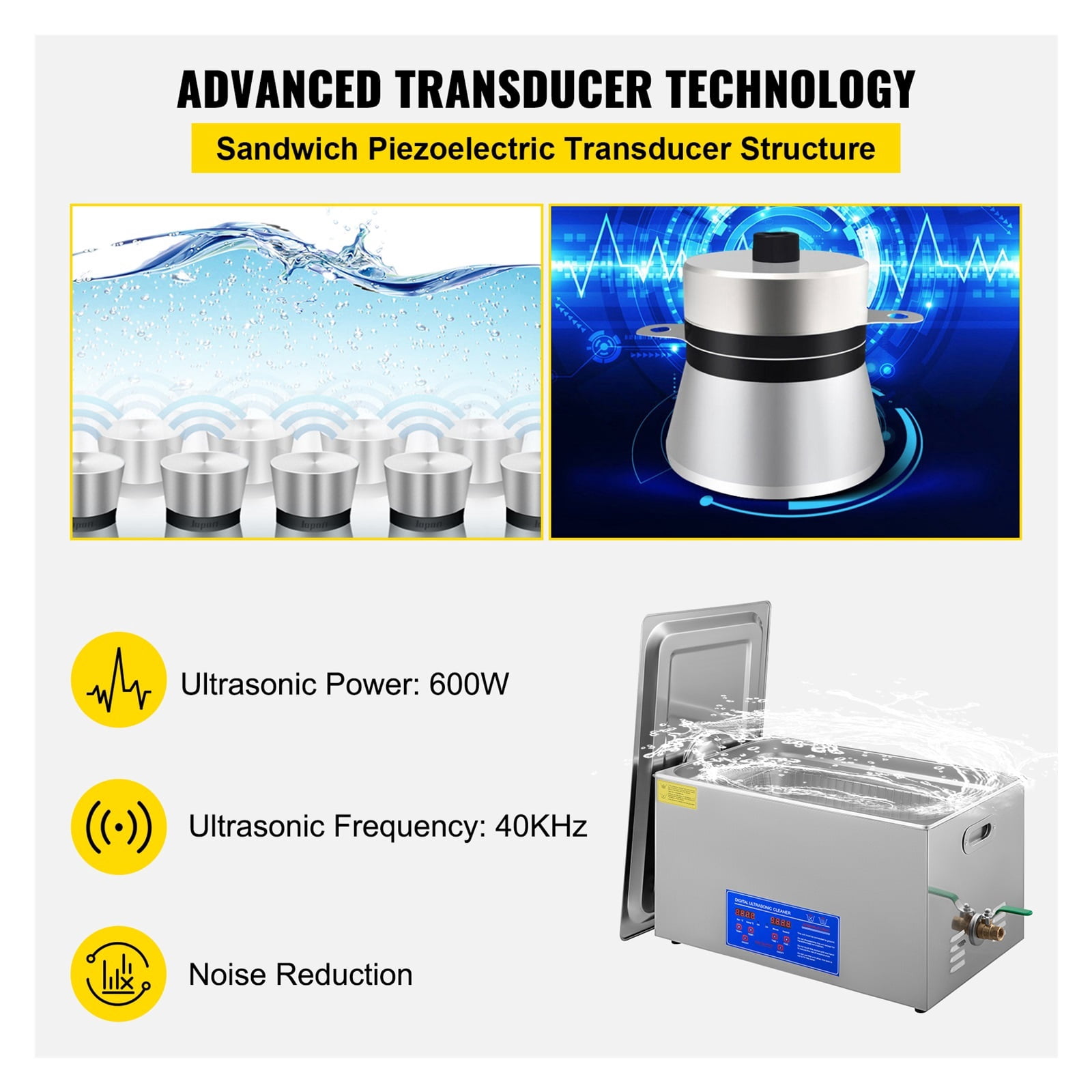 1.3L 2L 3L 6L 10L 15L 22L 30L Ultrasonic Cleaner Lave-Dishes Portable Washing Machine Dishwasher Ultrasonic Home Appliances