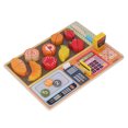 thumbnail image 3 of Play Cutting Food Kitchen Toy, Develop Patience Fruits Suitable Size Vegetables Pretend Play Food Cutting Set  For School Use, 3 of 8